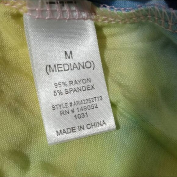 Rainbow Tie Dye Sleeveless Jumpsuit Romper Medium -S - Picture 3 of 4